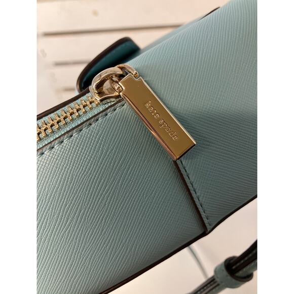 KATE SPADE SCHUYLER MINI LIGHT BLUE SAFFINAO PVC BACKPACK - Picture 11 of 15